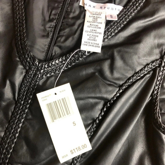 Max Studio Leather/Braided Dress - Picture 4 of 4